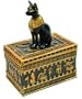 Ancient Egyptian Bastet Cat Trinket or Jewelry Box New Gift