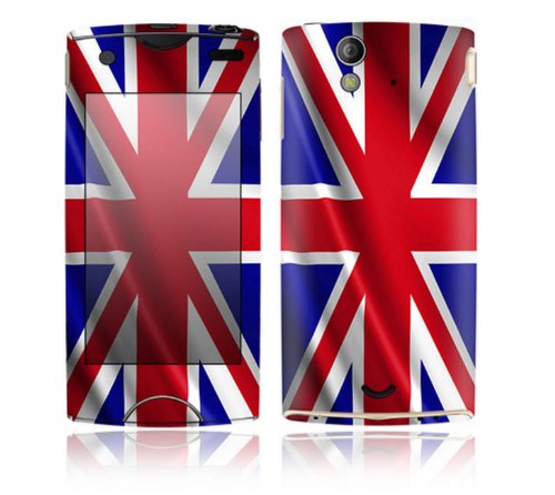 Flag Design Decorative Skin Cover Decal Sticker for Sony Ericsson Xperia Ray Cell Phone