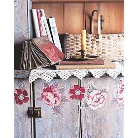 Wallies Antique Red & Pink Rose Flowers Floral Cutouts