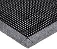 Durable Corporation Heavy Duty Rubber Fingertip Entrance Mat, for Outdoor Areas, 24" Width x 32" Length x 5/8" Thickness, Black