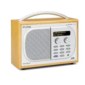 PURE EVOKE-1S, Luxury Portable DAB/FM Radio - Maple