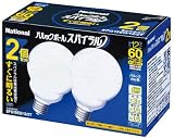 ナショナル パルックボール スパイラル G15形 電球60形タイプ 2個入 パルックday色 EFG15ED122T