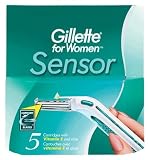 Gillette for Women Sensor Refill Cartridges, 5-Count Boxes (Pack of 3)
