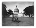Historic Print (L): East Front (detail) showing lawn mower in operation for maintenan...