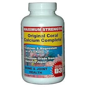 Original Coral Calcium Complete, Premium Okinawa Grade - 240 Capsules