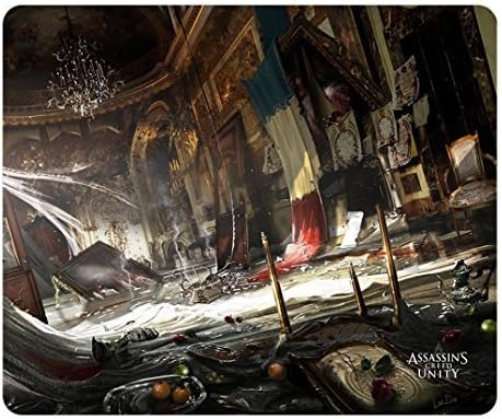 Creative Design Mouse Pad Rectangle Small Mouse Pad Assasssins Creed Unity Art Rectangle Non-Slip Mousepad Customized Oblong Gaming Mouse Pads