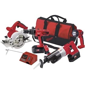 Buy Milwaukee 0925-24 18-Volt Ni-Cad Cordless 4-Tool Combo Kit by Milwaukee