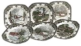 Johnson Brothers Friendly Village Assorted Square Salad Plates, Set Of 6
