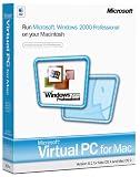 Software : Microsoft Virtual PC for Mac 6.1 with Windows 2000