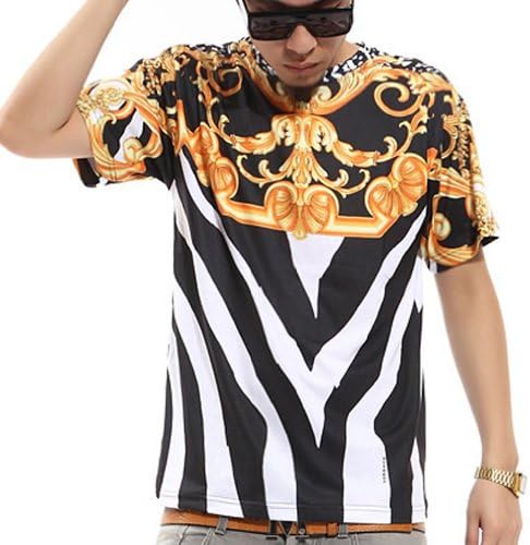 Zero Men's Leopard Pompous Hipster Religious Hip Hop T-Shirt