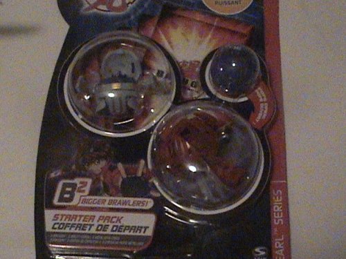 Childrens Toyshop  Toys : Bakugan Bakupearl B2 Series Starter Pack Red Limulus Gray Hammer Gorem 530 Blue Skyress 3 Ability Cards and 3 Metal Gate Cards