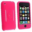 FOR APPLE IPHONE 3G HOT-PINK SILICONE SKIN CASE (also fit 1st Gen. IPhone)