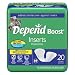 Depend Boost Inserts, Case of Six-20 Count (120 Inserts)