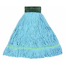Wilen A02613, J W Atomic Loop Wet Mop, Large, 1-1/4" Tape Band, Blue (Case of 12)
