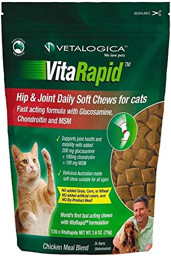 Vetalogica VitaRapid Hip & Joint Daily Soft Chews for Cats