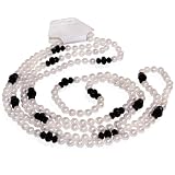 Long Strand Pearl Necklace(Necklace length: approx. 61 inches) [Jewelry]