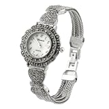 Geneva Platinum Marcasite Women's Antique Watch