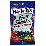 Welch's Fruit Snacks, Berries 'N Cherries, 2.25-Ounce Pouches (Pack of 48)