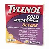 Tylenol Cold Multi-Symptom Severe, Daytime Non-Drowsy, 24-Count Cool Burst Caplets