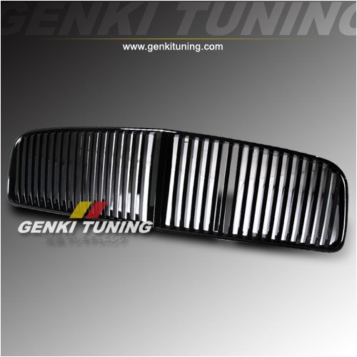 Genki Tuning - 2005 2006 2007 Dodge Charger ABS Front Hood Black Vertical Grill Grille 05 06 07
