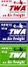 航空『TWA(Trans World Airlines）』《AS18》ステッカー