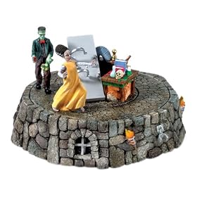 Department 56 Village Halloween Runaway Monster and Bride
