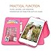 iPhone 6 Case, iPhone 6S Wallet, HESPLUS Bling Sparkle PU Leather Flip Folio [Detachable] Wallet Cover Magnetic with Credit Card Slot Holder for iPhone 6 / iPhone 6S 4.7 Inch - Pink