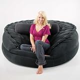 SUMO SAC 4-in-1 Ultimate Inflatable (Charcoal Gray) Chair Sofa Bed by smartairbeds