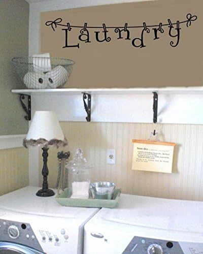 LAUNDRY Room - Clothes Line Wall Decal
