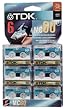 TDK DMC60-6PK Microcassette Recording Tape