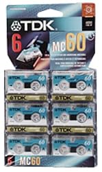 TDK MC60-6PK Microcassette Recording Tape