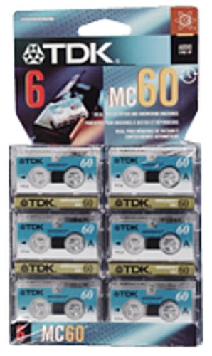 TDK DMC60-6PK Microcassette Recording Tape