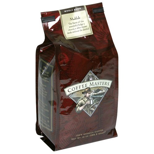 Coffee Masters Flavored Coffee, Mudslide, Whole Bean, 12-Ounce Bags (Pack of 4)