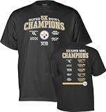 Pittsburgh Steelers -Black- 5X Super Bowl Champions Commemorative T-Shirt