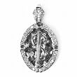 STERLING SILVER MEN'S PENDANT W/CZ 73mm - Dollar $