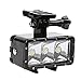 Vicdozia High Power Dimmable Waterproof LED Video Light Underwater Photography Diving Night Flash Light Kits for Gopro Hero 5 Black, Session, Hero 4 Black Silver, Hero 4 Session, Hero 2 3 3+, Hero+LCD