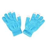 Knitting Autumn Winter Fashion Lovely Warm Touch Screen Capacitive Gloves with Five Fingers (Blue) Knitting Autumn Winter Fashion Lovely Warm Touch Screen Capacitive Gloves with Five Fingers (Blue)