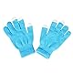 Knitting Autumn Winter Fashion Lovely Warm Touch Screen Capacitive Gloves with Five Fingers (Blue)