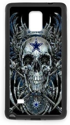 Dallas Cowboys Series, Samsung Galaxy Note 4 Cases, Dallas Cowboys Skull Cases for Samsung Galaxy Note 4 [Black]