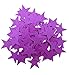 Playfully Ever After 1.5 Inch Purple 85 pc Felt Star Stickers