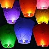SKY LANTERNS 14 Pack - Assorted Colors