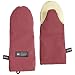 San Jamar KT0115K Kool-Tek Nomex Puppet Temperature Protection Oven Mitt with Kevlar, 15" Length, Red