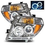 2005-2008 Nissan Pathfinder Projector Headlights  w Amber (Black) by Matrix
