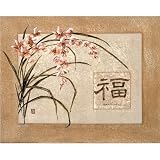 Asian Happiness flowers Art Print Poster - 19x13
