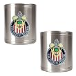 Chivas USA MLS 2pc Stainless Steel Can Holder Set - Primary Team Logo by Great American Products