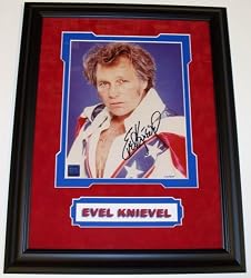 Evel Knievel Autographed 8x10 Portrait Photo ~ Autographed & Limited to 275 ~ CUSTOM FRAMED