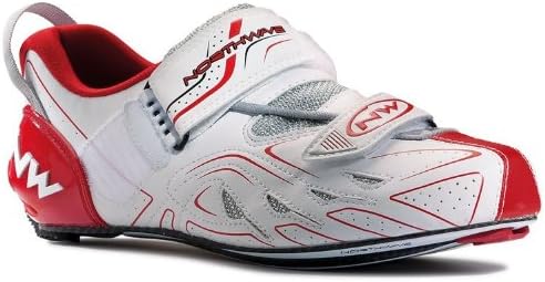 Northwave Tribute Tri Shoes Womens Triathlon Cycling White/Red/Silver 38eu 6.5us
