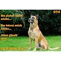Metall - Warnschild Malinois, Belgischer Sch�ferhund