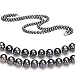 Black 6-7mm AA Freshwater Pearl Necklace 18 inch Princess Length