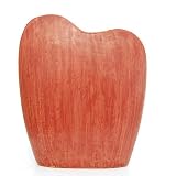 Handmade Crimson Red Ceramic Table Sculpture